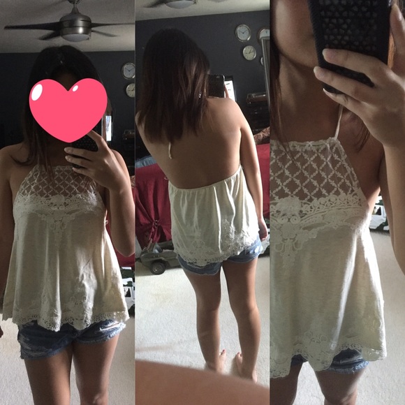 Altar'd State Halter Top with Crochet Detailing - Picture 4 of 4