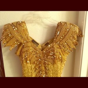 Vintage evening gown. Circa 1980's.