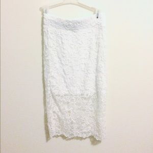 New Lace skirt with back slit