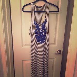 Stripped maxi dress