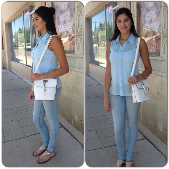 Light Blue Top-Clearance - Picture 2 of 2