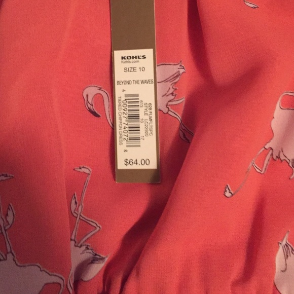 Lauren Conrad pink, flamingo patterned dress - Picture 3 of 4