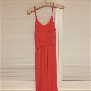 Peach maxi dress!