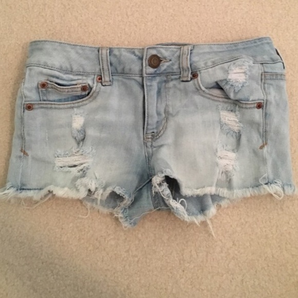 American Eagle Outfitters Pants - Lightwash Shorts (american eagle)