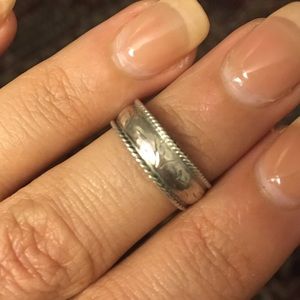 💯% real silver band can use as pinky ring