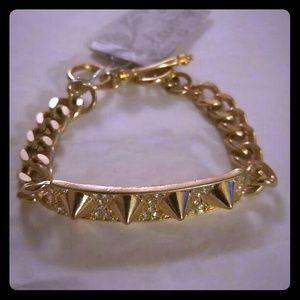 NWT Daytrip Edgy Gold Spike Bracelet