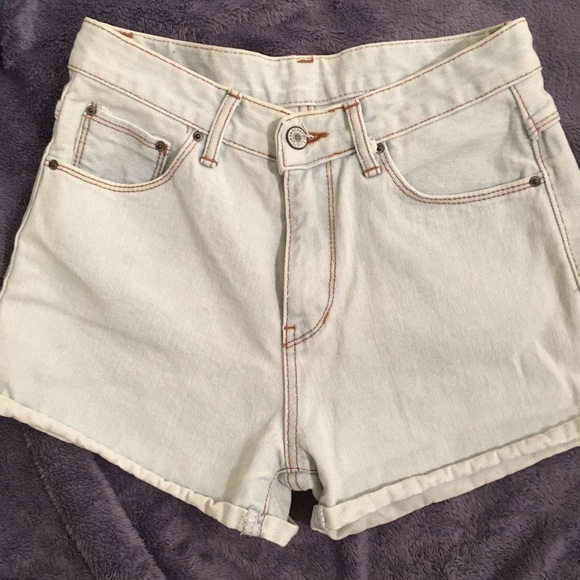 Korea high rise super denim short