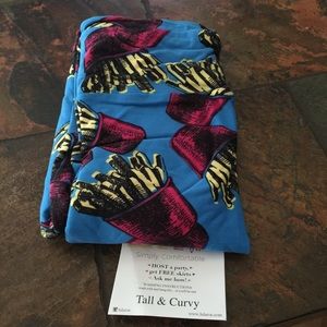 Brand new French fry LuLaRoe leggings TC