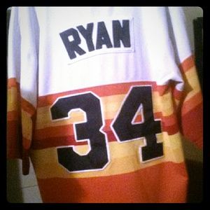 Throwback Mitchell & Ness Nolan RaynAstros jersey