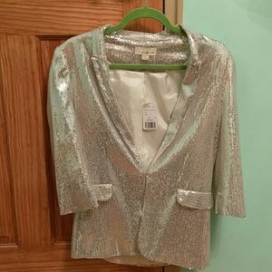 Forever 21 Silver Sequin Blazer