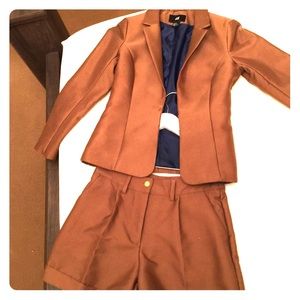 H and M size 6 shorts and blazer suit