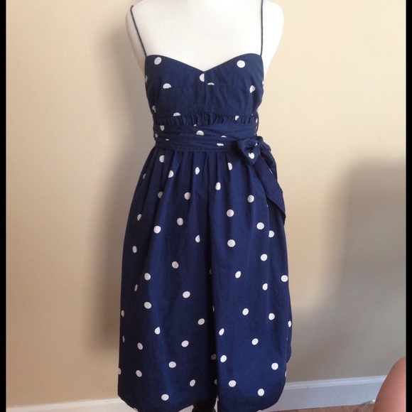 Pretty polka dotted Jcrew summer dress
