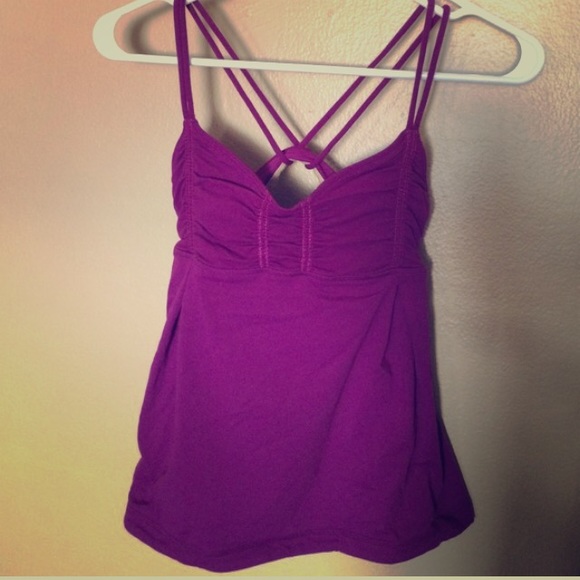 Lulu purple strappy tank