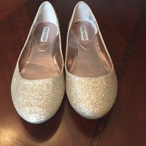 Steve Madden glitter flats