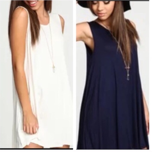 BLUE Jersey Mock Dress 💖 - Picture 2 of 2