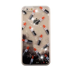 LIPSTICK GLITTER IPHONE CASE