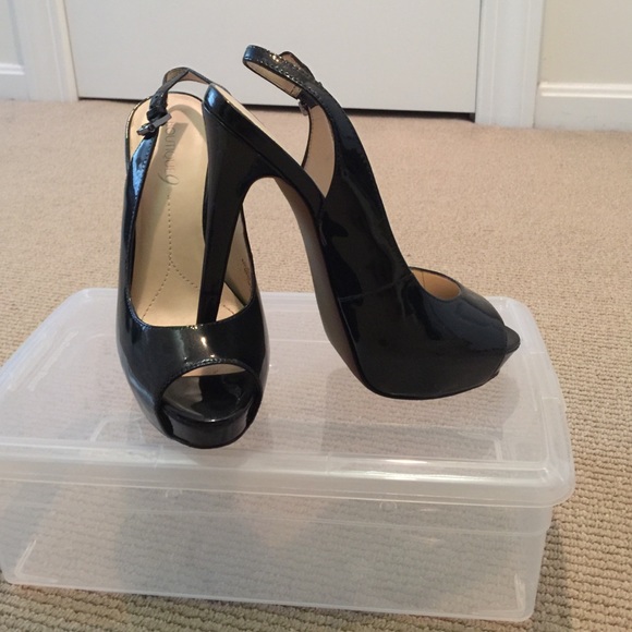 Sling back stilettos!