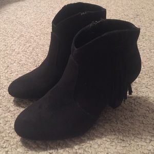 Black Suede Booties