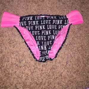 Pink bikini bottom