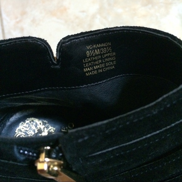 Vince Camuto  Leather Wedge Ankle Boots - Picture 3 of 4