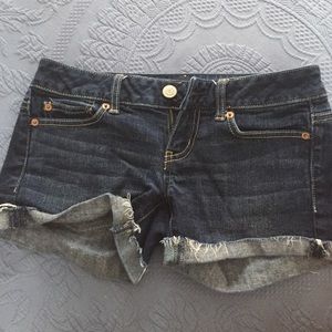 American eagle size 0 jean shorts