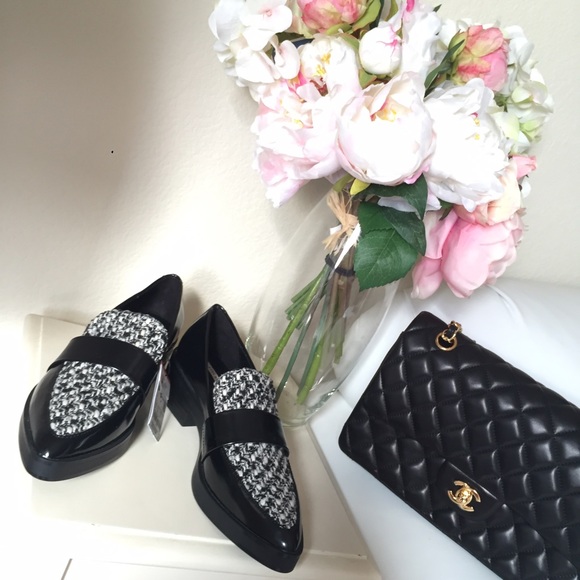 Zara Shoes - 🎉🎉HP🎉🎉🎉Zara combined houndstooth moccasins