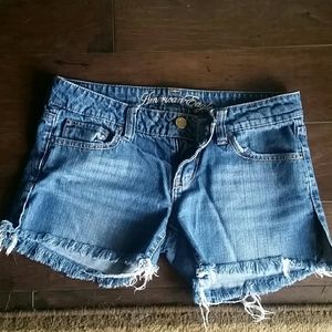 Distressed Jean shorts