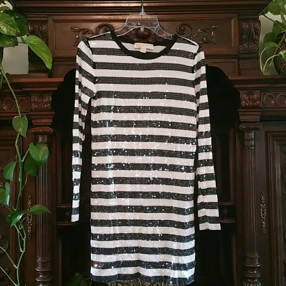Michael Kors Sequin Shirt Dress