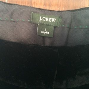 J Crew Wide-Legged Velvet Pants
