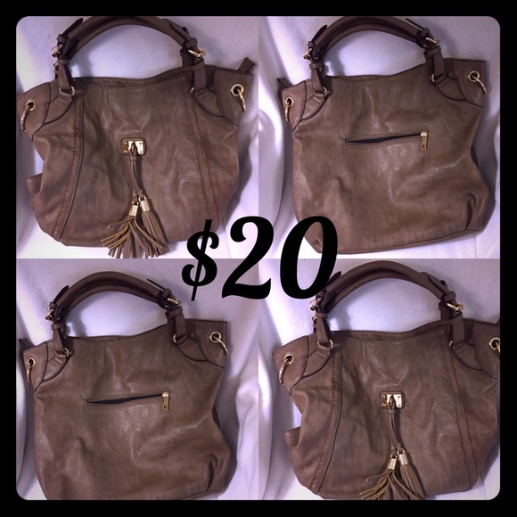 Great brown, modern hobo chic bag