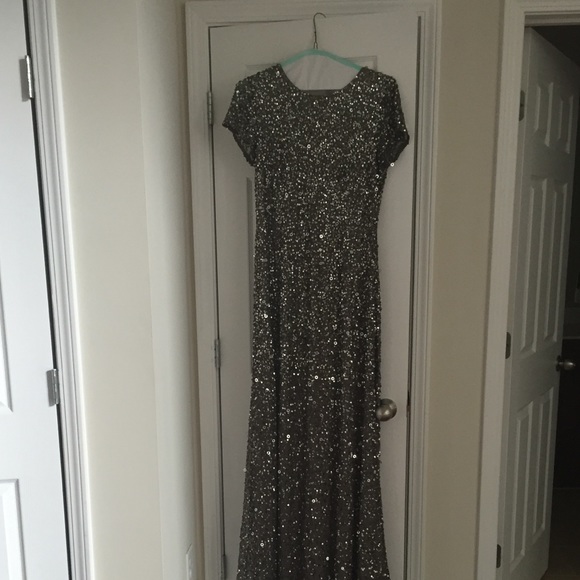 Adrianna Pappel beaded evening gown