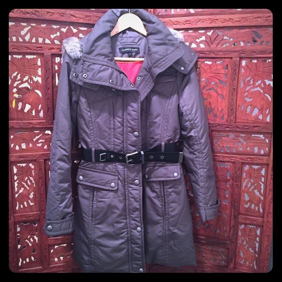 Andrew Marc Passion Weather System Down Coat Gray - Picture 1 of 4