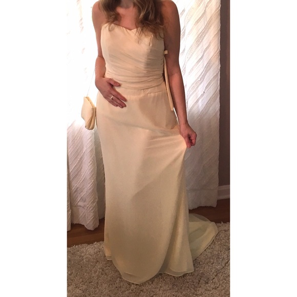 Pale yellow bridesmaids dress never worn!