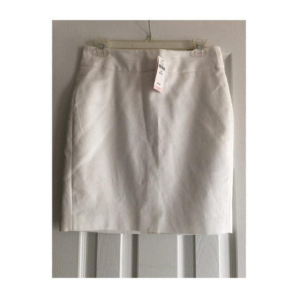 White Skinny Banana Republic Skirt