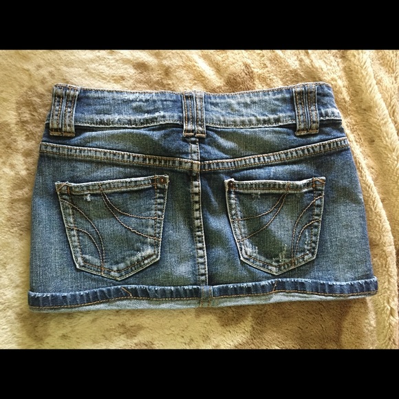 Blue Asphalt Denim Mini Skirt ~ B-9 - Picture 3 of 4