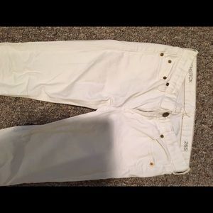 White Jcrew Matchstick jeans