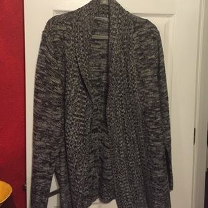 Open front long sweater
