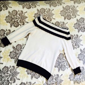 Camille La Vie Black and White Sweater