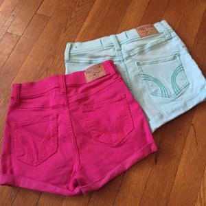 2 Pack: Hollister High Waisted Shorts