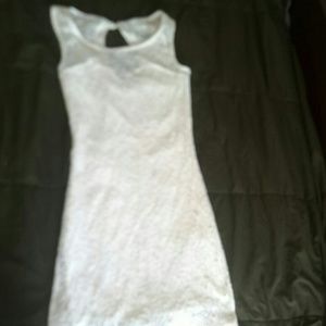 Cream lace mini dress!