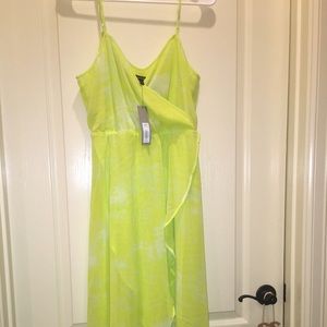 Bright Yellow Tie Dye dress 💛