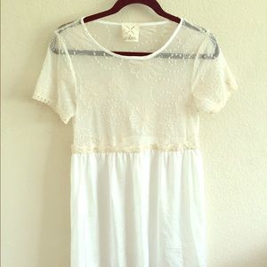 Beautiful Urban outfitters white flow dress!