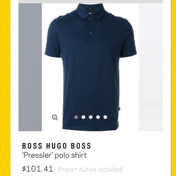 Hugo boss polo grey & blue - Picture 2 of 4
