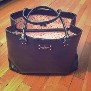 Kate Spade Black Leather Tote