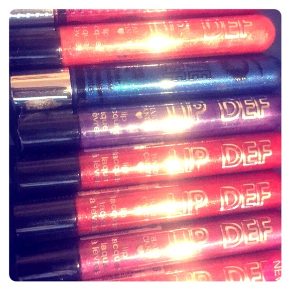 9 different Hard Candy lip glosses