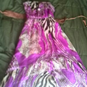 Purple high low dress!