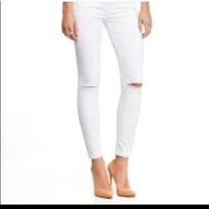 Express white ankle jeggings