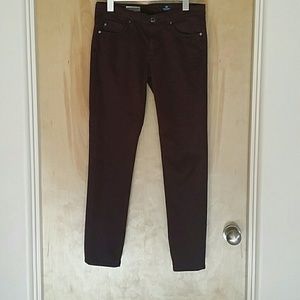 AG Wine Colored Cropped Pants