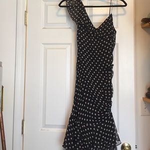 BCBG Silk Polka Dot Dress