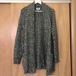 Oversize open cardigan